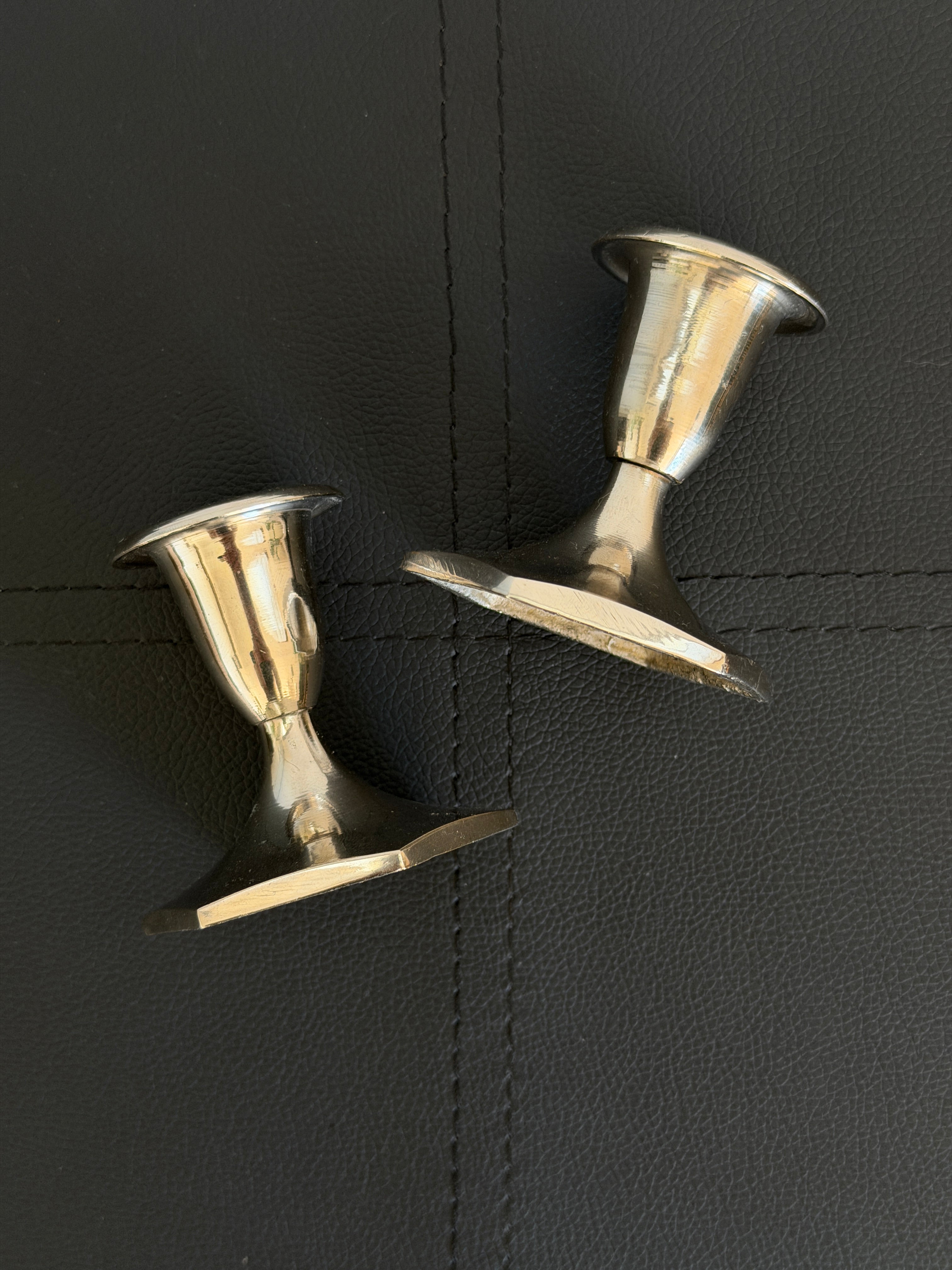 Pair of Vintage Silver Candlestick Holders