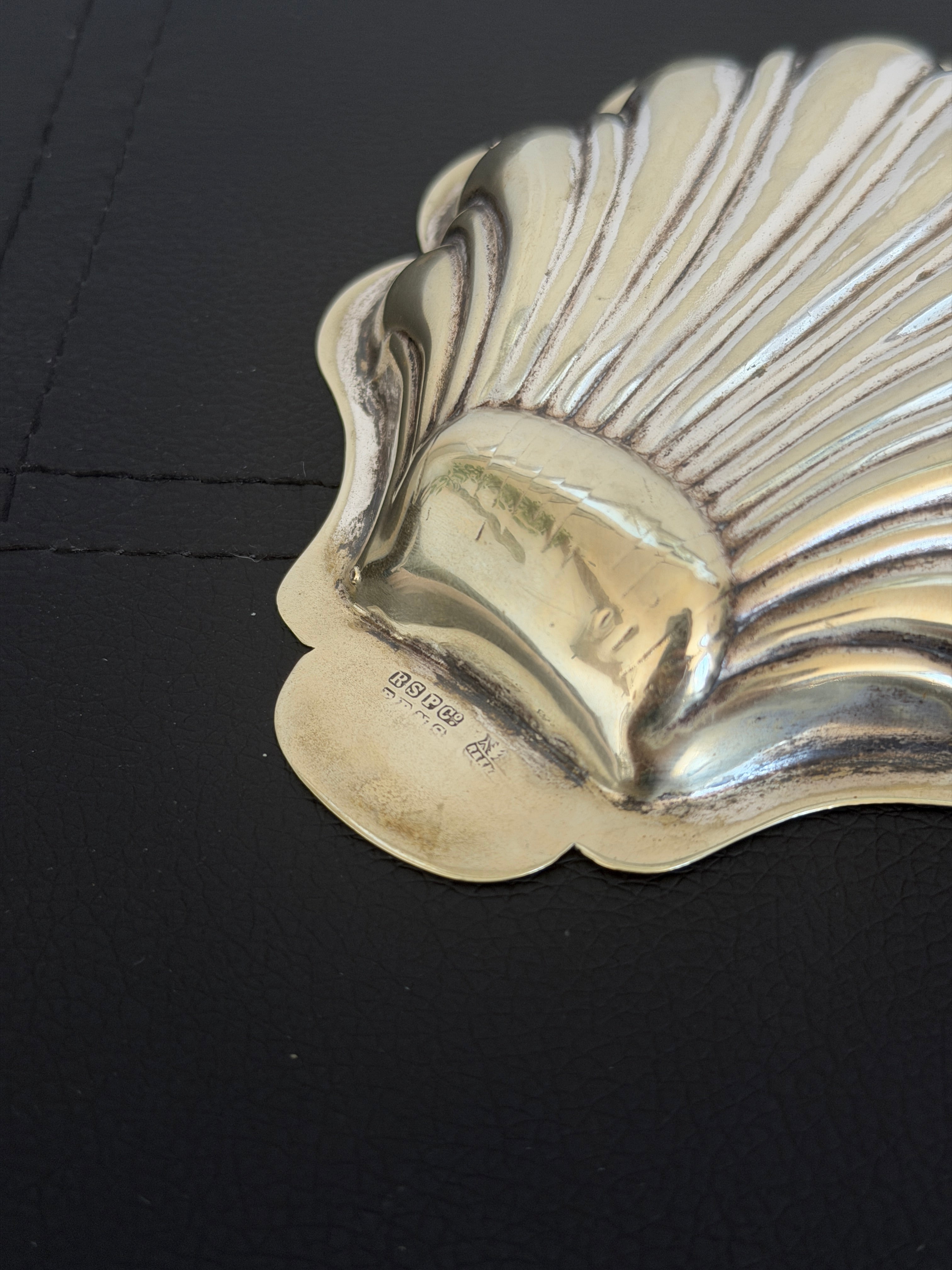 Vintage Silver Shell Trinket Dish