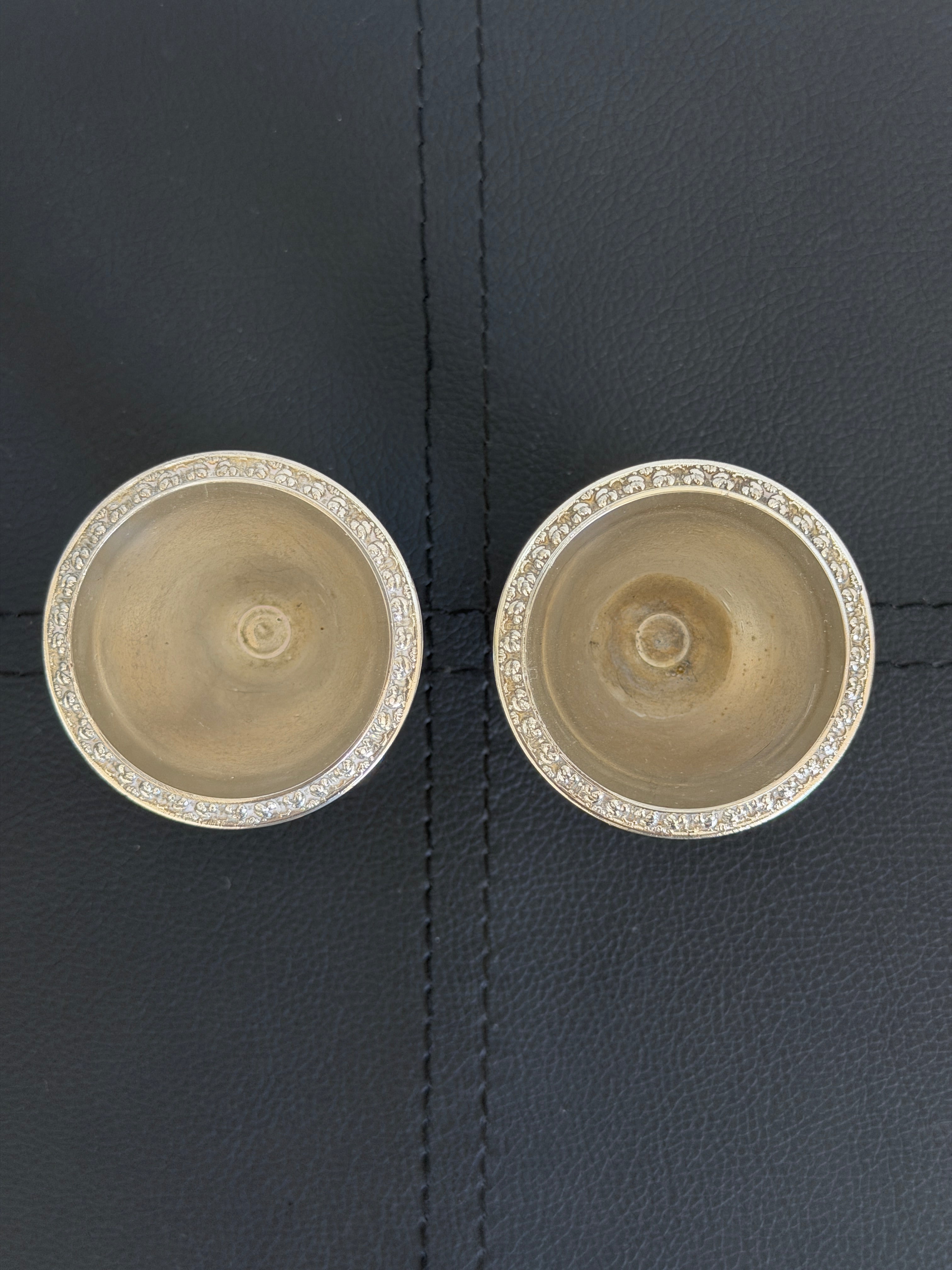 Pair of Vintage Silver Egg Cups