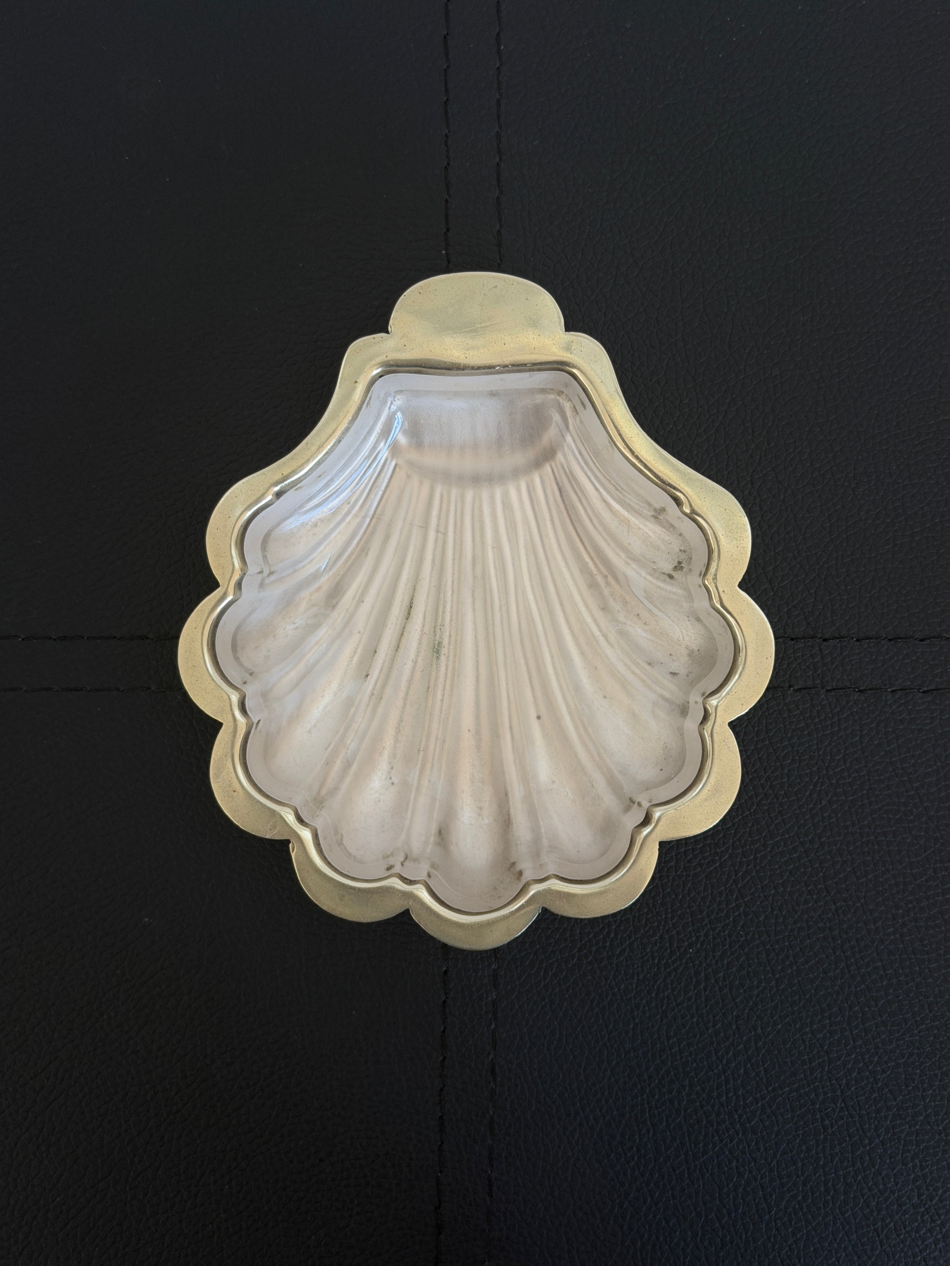 Vintage Silver Shell Trinket Dish
