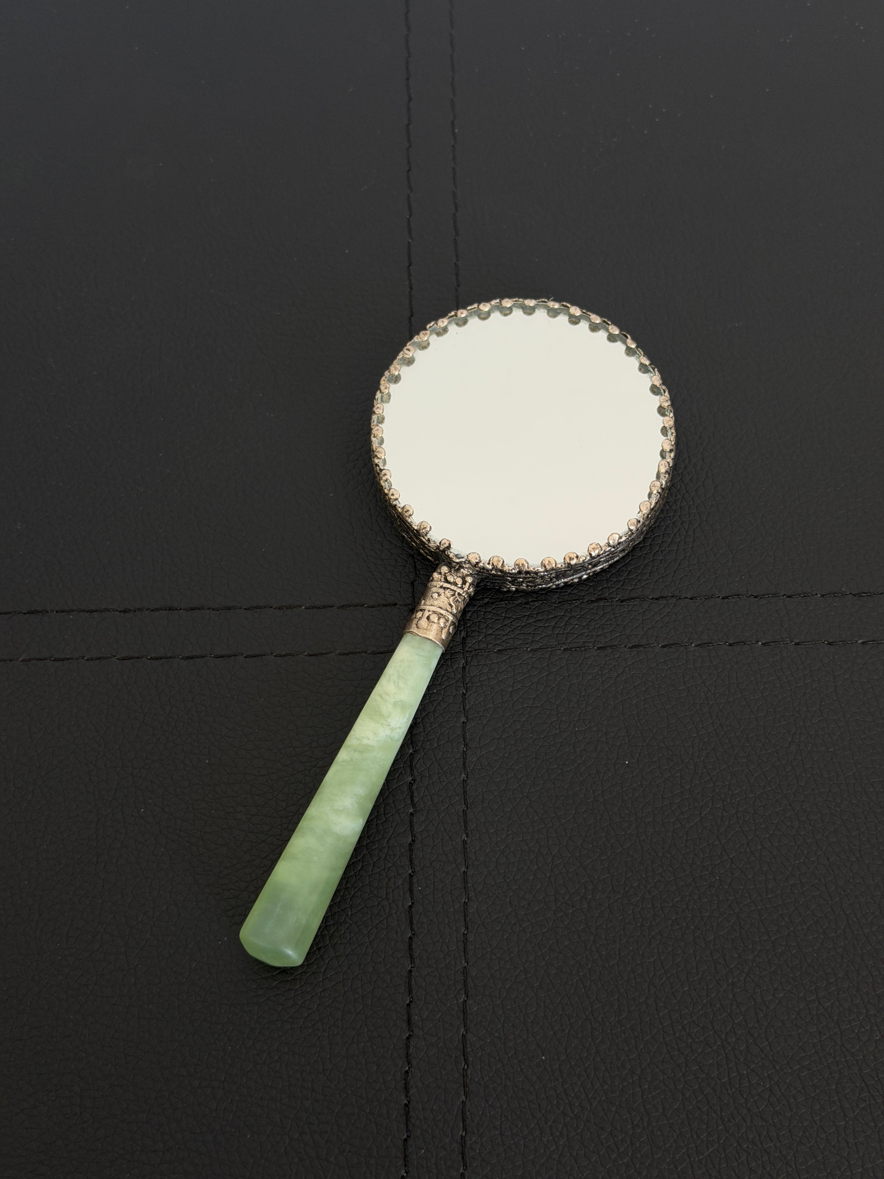 Vintage Handheld Cloisonné Mirror