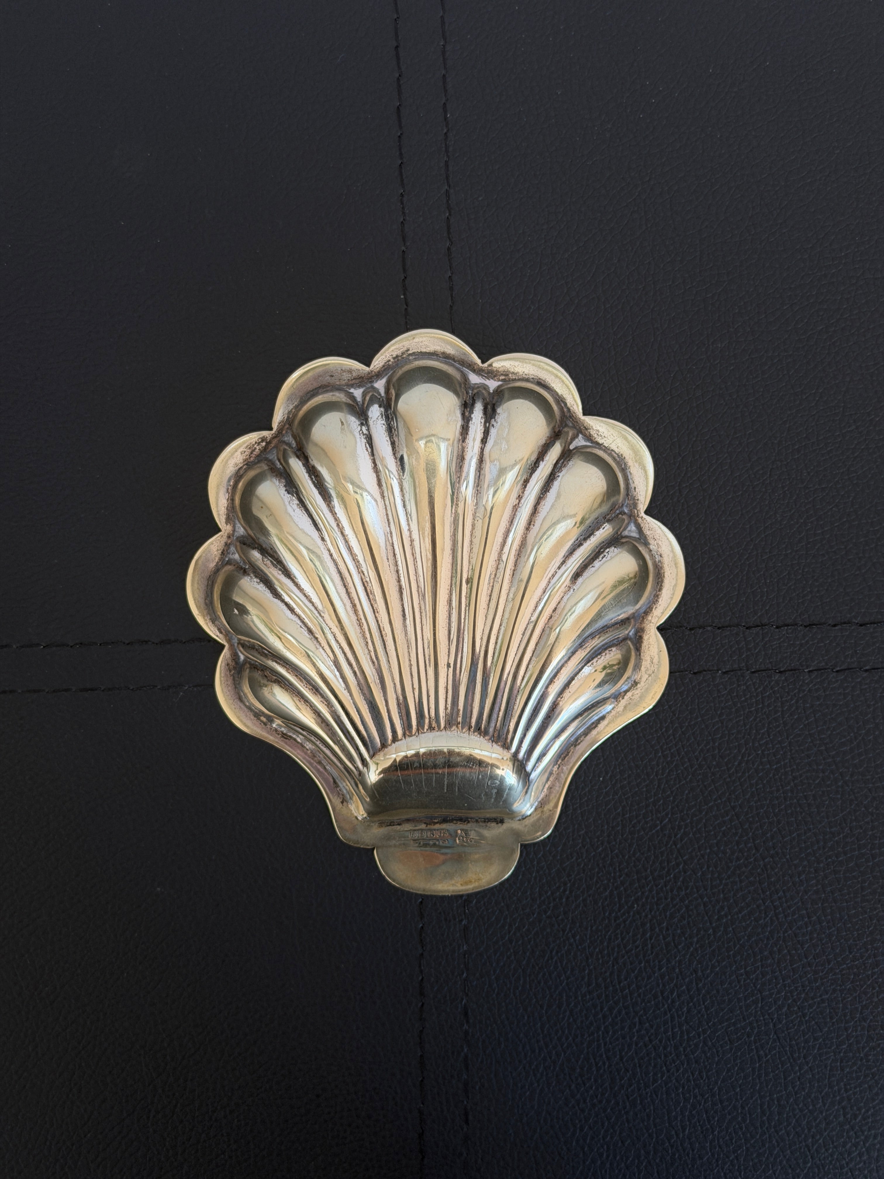 Vintage Silver Shell Trinket Dish