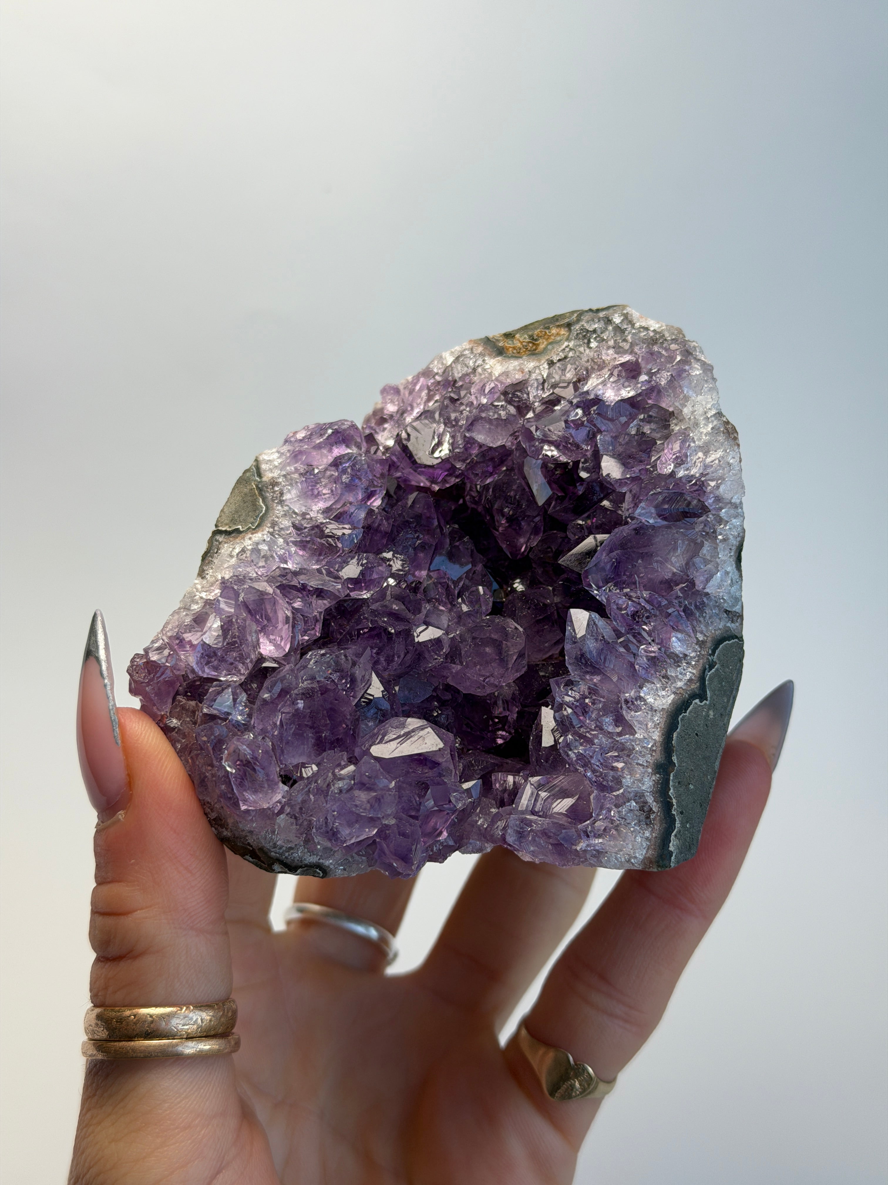 Amethyst Cut Base, Uruguay, C Amethyst Uruguay - Haus of Moss + Moon