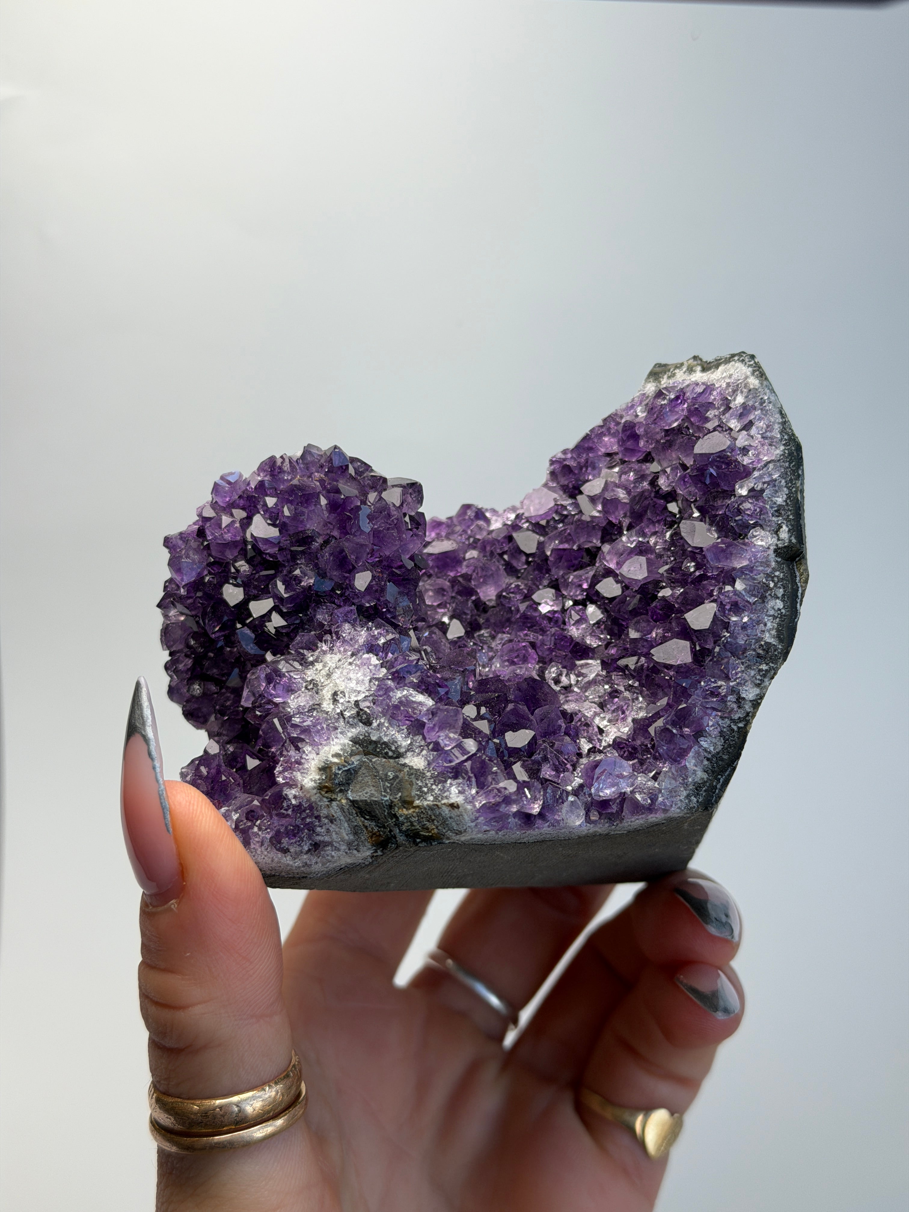 Amethyst Cut Base, Uruguay, D AmethystUruguay - Haus of Moss + Moon