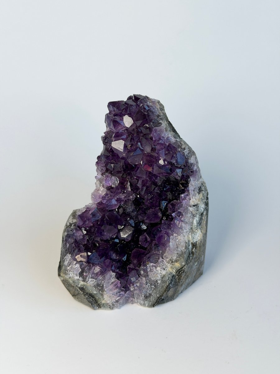 Amethyst Cut Base, Uruguay, A Amethyst Uruguay - Haus of Moss + Moon