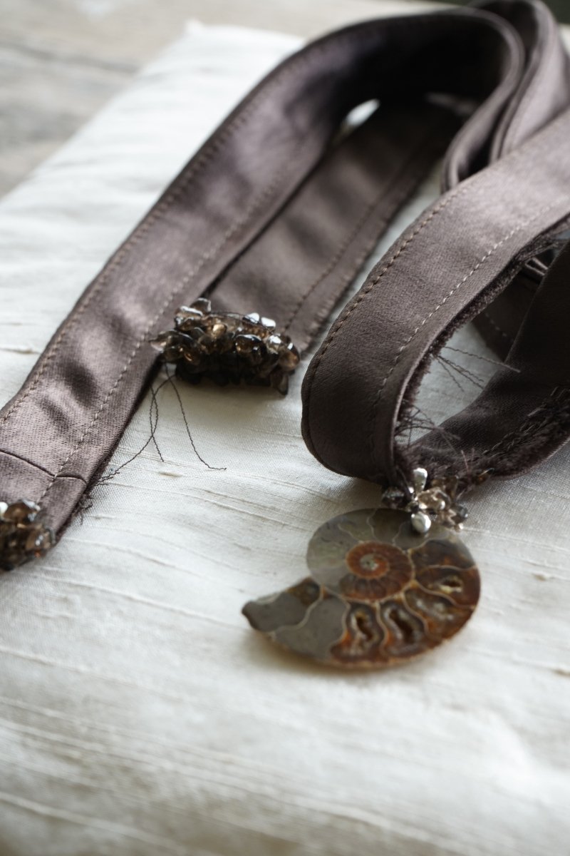 AMPHITRITE Ammonite Choker | palmworks x hom+m JewelleryHaus of Moss + Moon- Haus of Moss and Moon