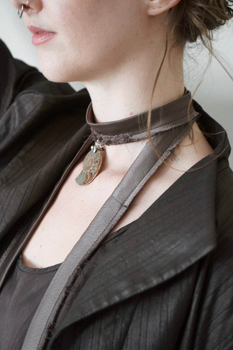 AMPHITRITE Ammonite Choker | palmworks x hom+m JewelleryHaus of Moss + Moon- Haus of Moss and Moon