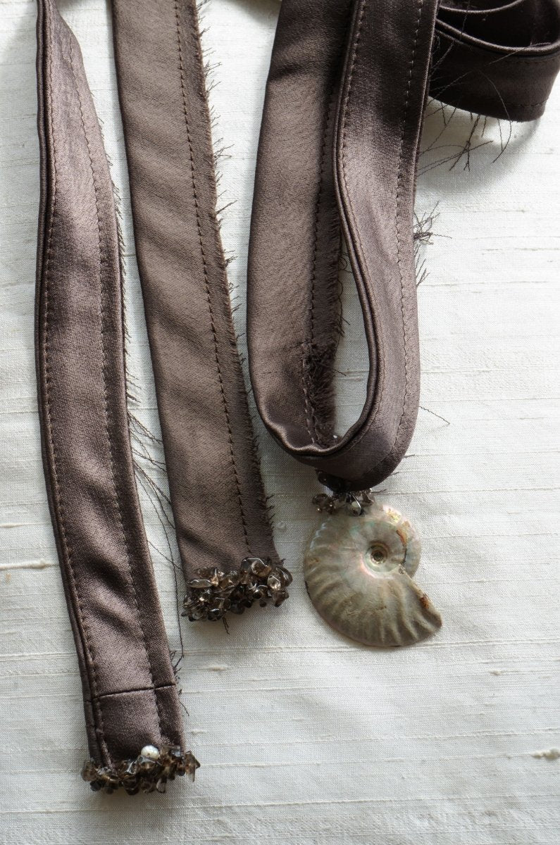 AMPHITRITE Ammonite Choker | palmworks x hom+m JewelleryHaus of Moss + Moon- Haus of Moss and Moon