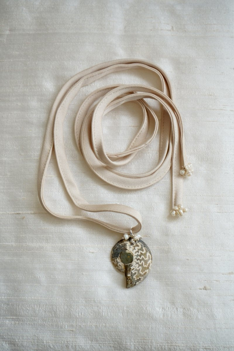 APHRODITE Ammonite Choker | palmworks x hom+m JewelleryHaus of Moss + Moon- Haus of Moss and Moon