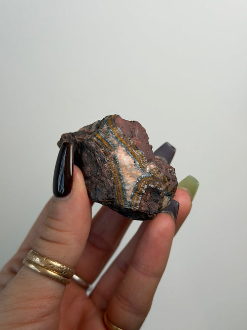 Banded Specularite in Hematite, Cumbria Specular Hematite QuartzCumbria - Haus of Moss + Moon