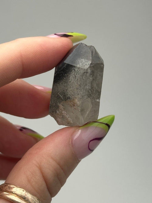 Black Tip Phantom Quartz Point, Bahia, Brazil, A Included QuartzBrazil - Haus of Moss + Moon