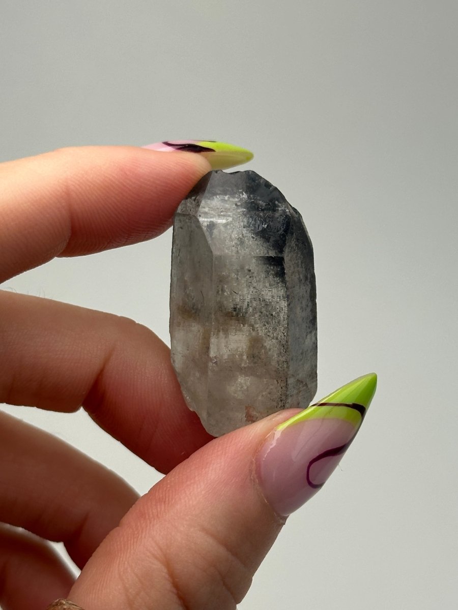 Black Tip Phantom Quartz Point, Bahia, Brazil, A Included QuartzBrazil - Haus of Moss + Moon