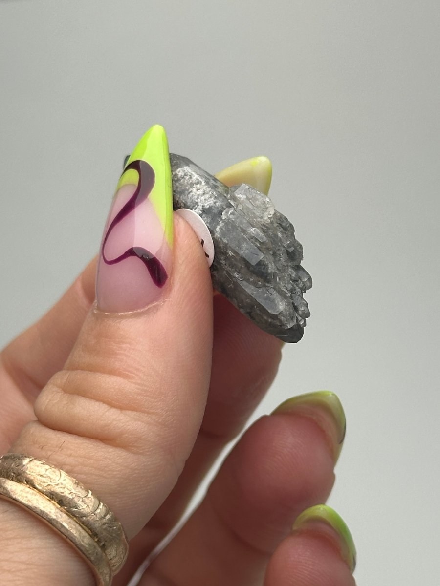 Black Tip Phantom Quartz Point, Bahia, Brazil, D Included QuartzBrazil - Haus of Moss + Moon