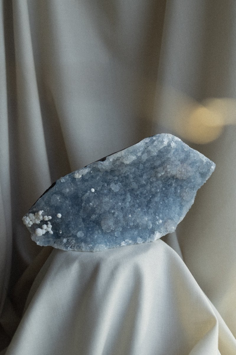 Blue Chalcedony, Zeolites, B ZeolitesIndia - Haus of Moss + Moon