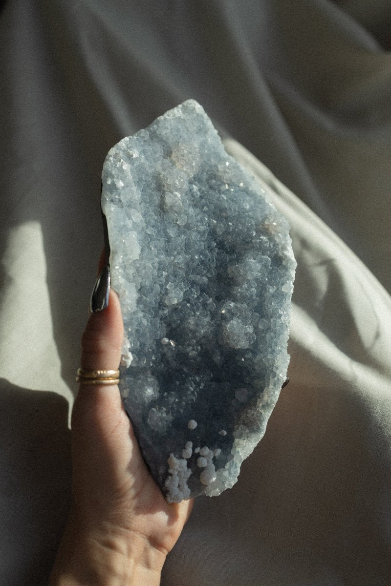 Blue Chalcedony, Zeolites, B ZeolitesIndia - Haus of Moss + Moon