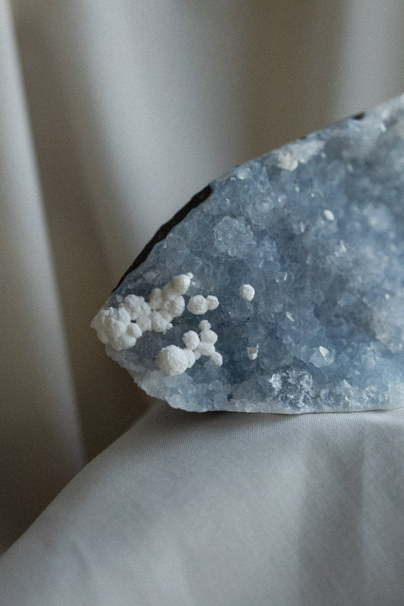 Blue Chalcedony, Zeolites, B ZeolitesIndia - Haus of Moss + Moon