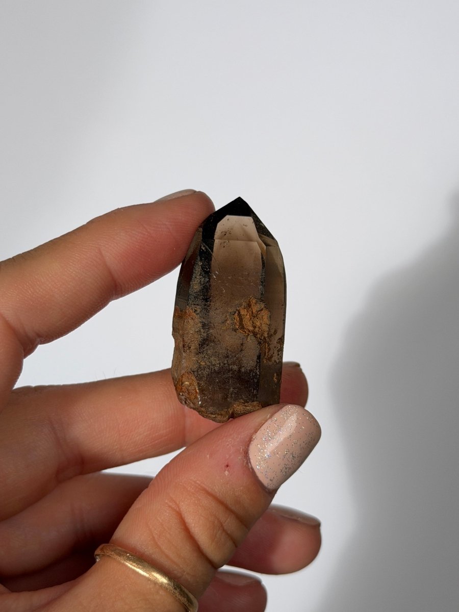 Brandberg Smoky Quartz Point, Namibia Smoky Quartz Malawi- Haus of Moss and Moon
