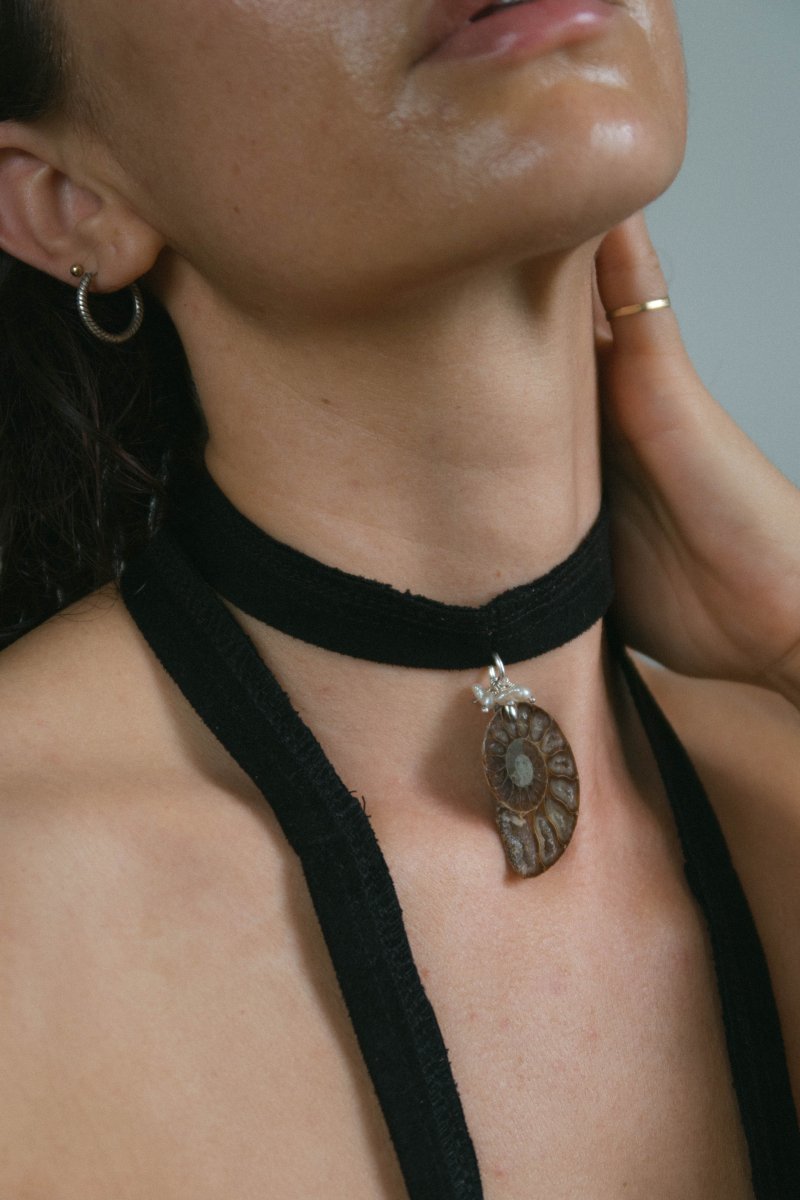CALYPSO Ammonite Choker | palmworks x hom+m JewelleryHaus of Moss + Moon- Haus of Moss and Moon