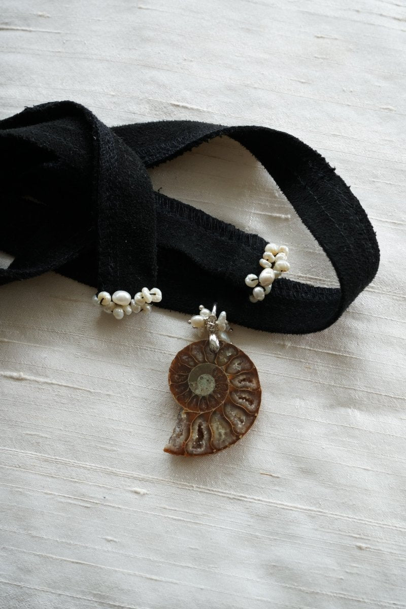 CALYPSO Ammonite Choker | palmworks x hom+m JewelleryHaus of Moss + Moon- Haus of Moss and Moon