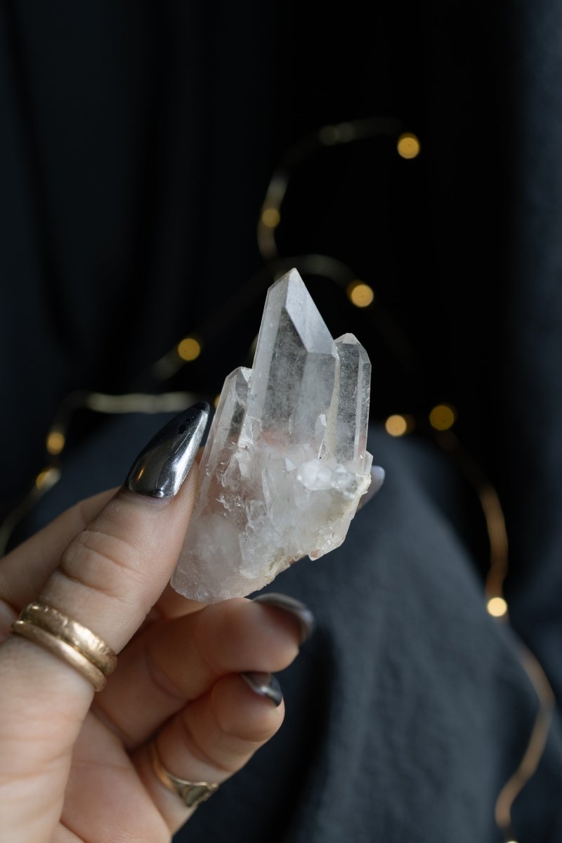 Clear Quartz Cluster, Diamantina, L Clear QuartzBrazil - Haus of Moss + Moon