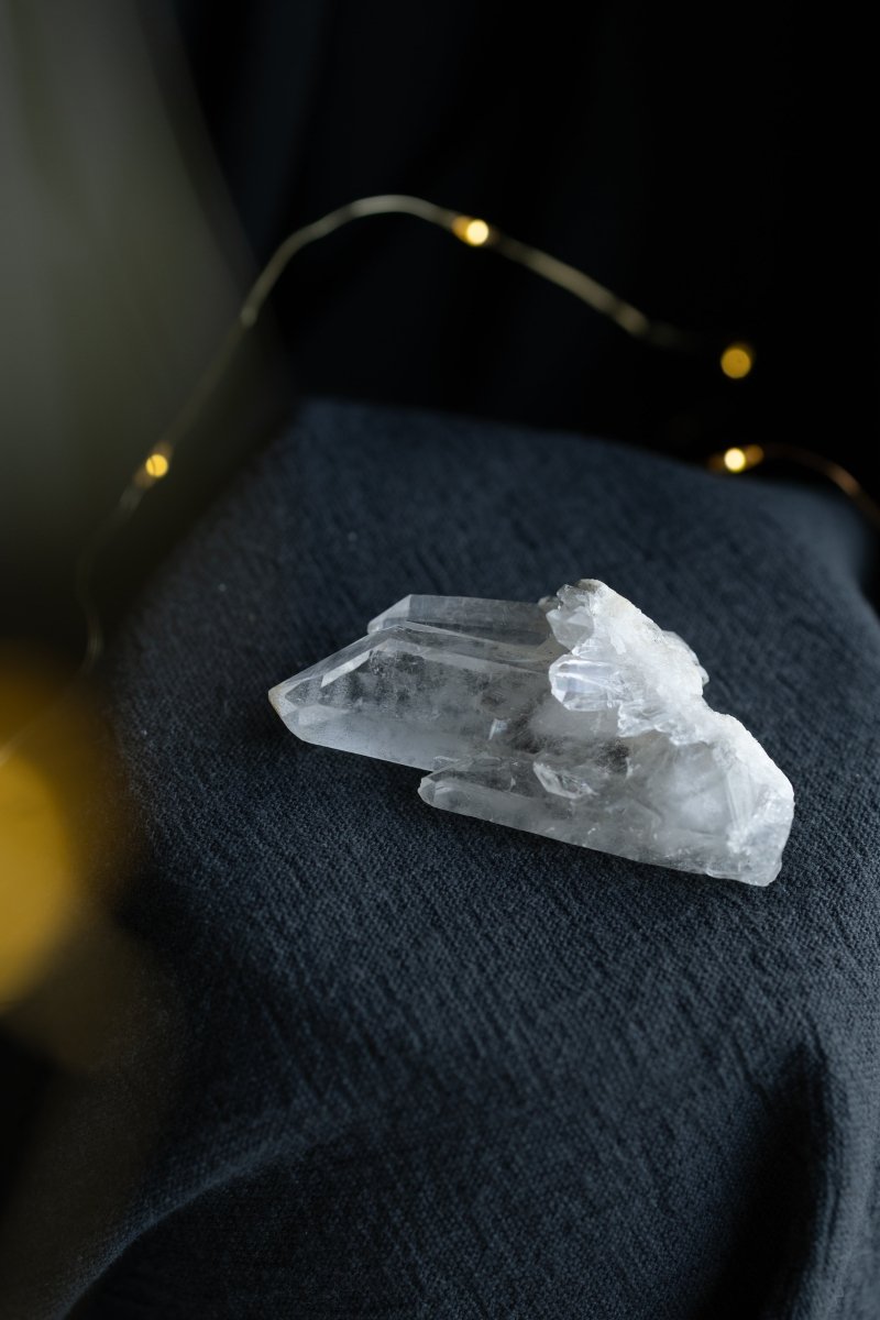 Clear Quartz Cluster, Diamantina, L Clear QuartzBrazil - Haus of Moss + Moon