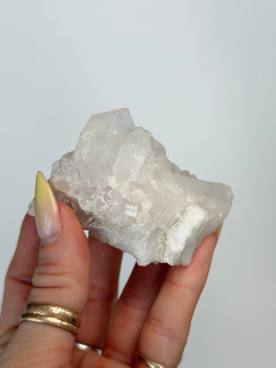 Clear Quartz Cluster, Madagascar Clear Quartz Madagascar - Haus of Moss + Moon