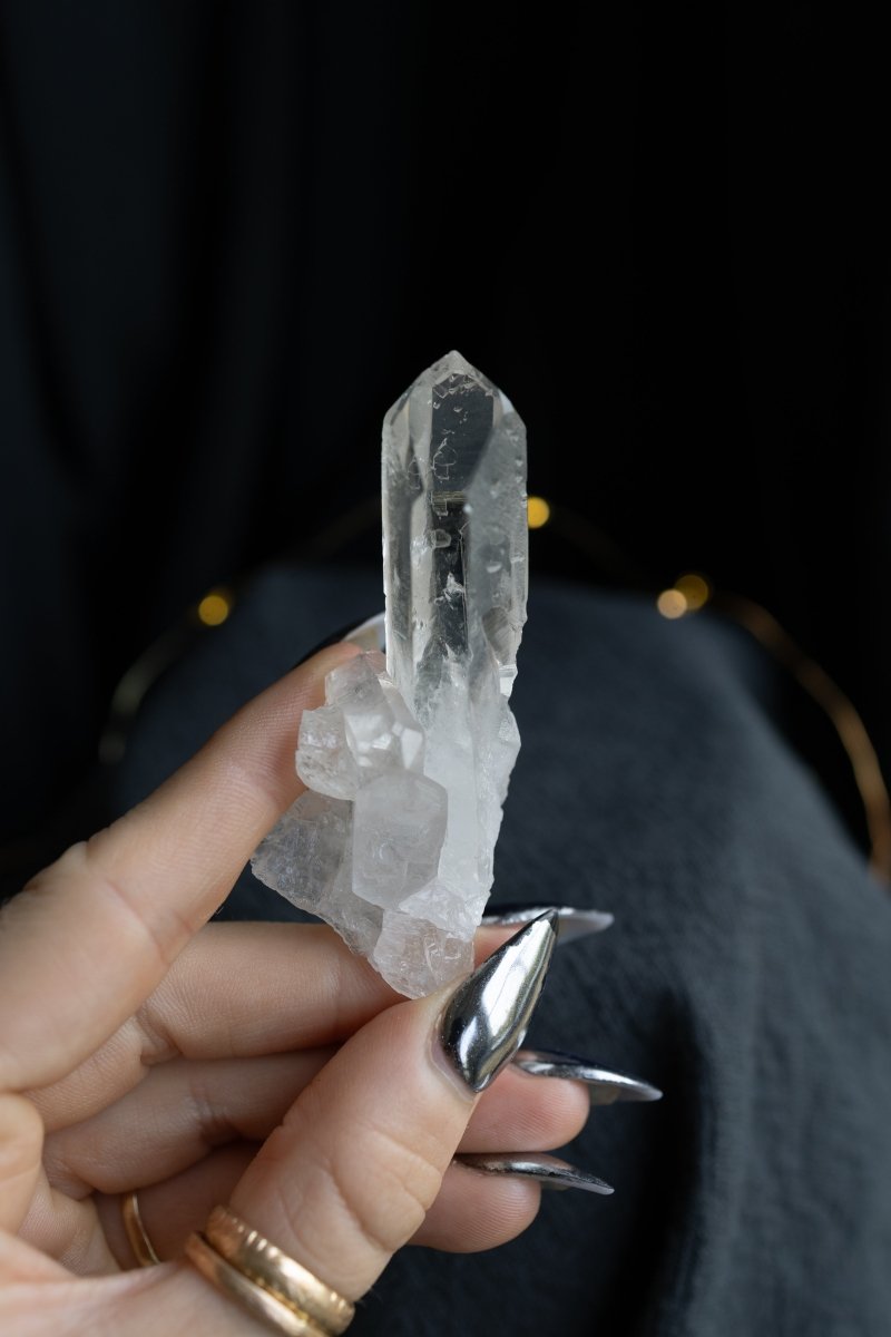Clear Quartz Cluster Time Link, Diamantina, M Clear QuartzBrazil - Haus of Moss + Moon