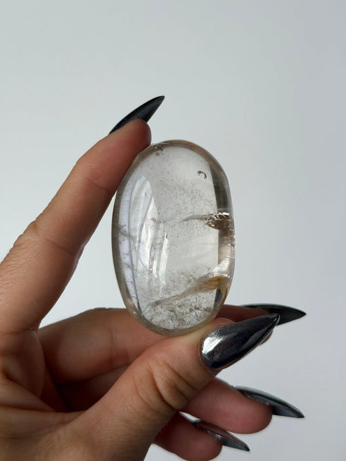 Clear Quartz Pebble, A Clear QuartzMadagascar - Haus of Moss and Moon