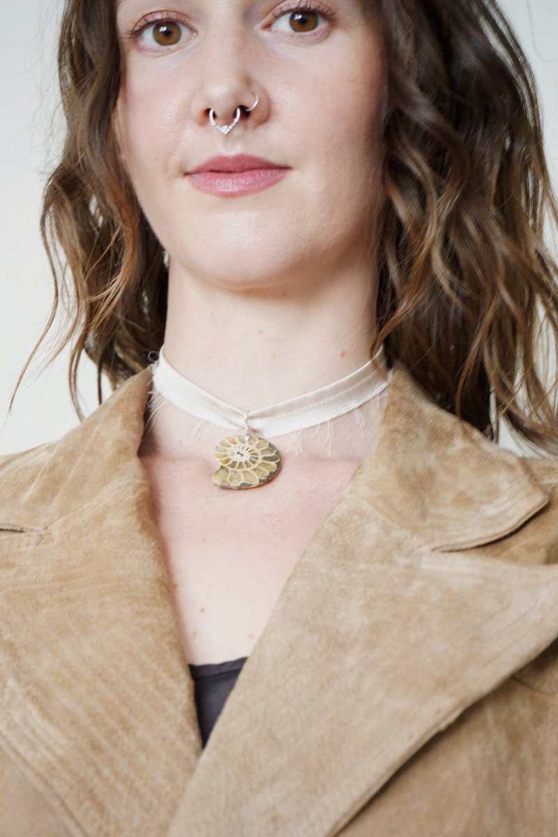 CORALIA Ammonite Choker | palmworks x hom+m JewelleryHaus of Moss + Moon- Haus of Moss and Moon
