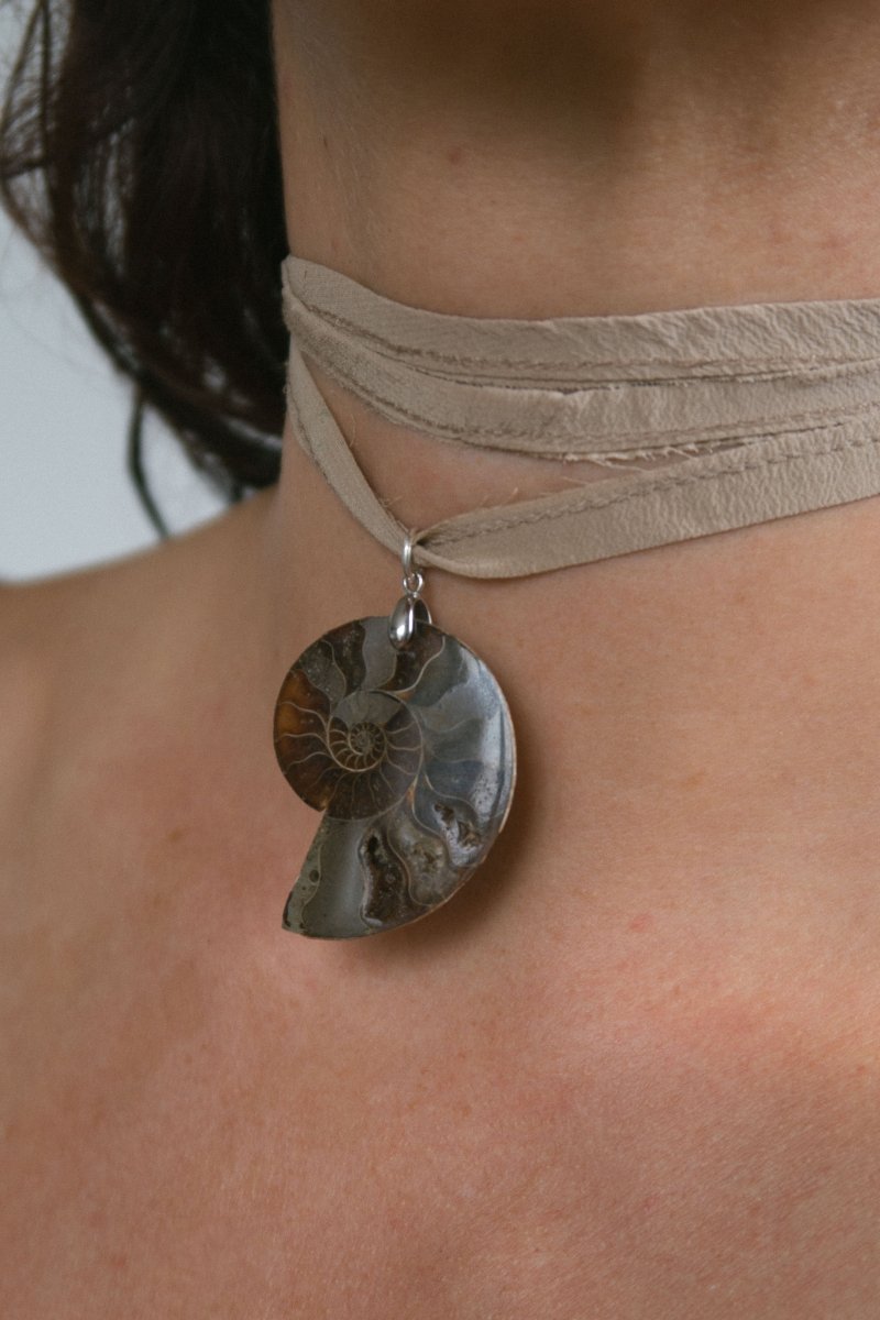 CORDELIA Ammonite Choker | palmworks x hom+m JewelleryHaus of Moss + Moon- Haus of Moss and Moon