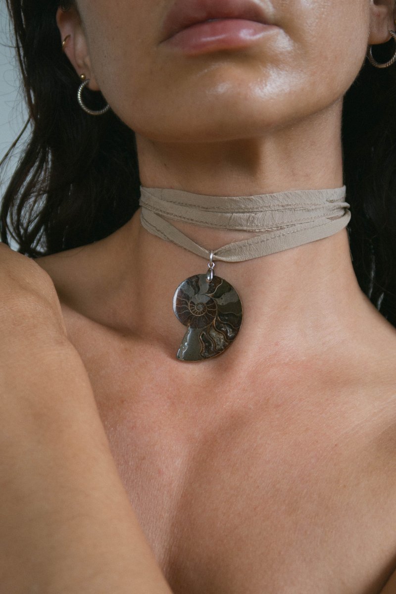 CORDELIA Ammonite Choker | palmworks x hom+m JewelleryHaus of Moss + Moon- Haus of Moss and Moon