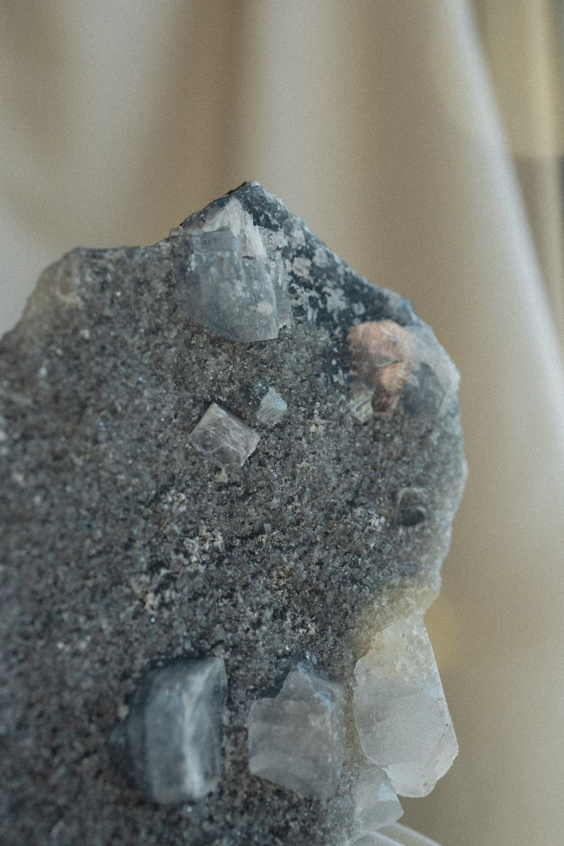 Drusy Blue Chalcedony with Apophyllite, Zeolites, A ZeolitesIndia - Haus of Moss + Moon