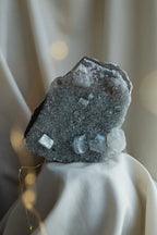 Drusy Blue Chalcedony with Apophyllite, Zeolites, A ZeolitesIndia - Haus of Moss + Moon