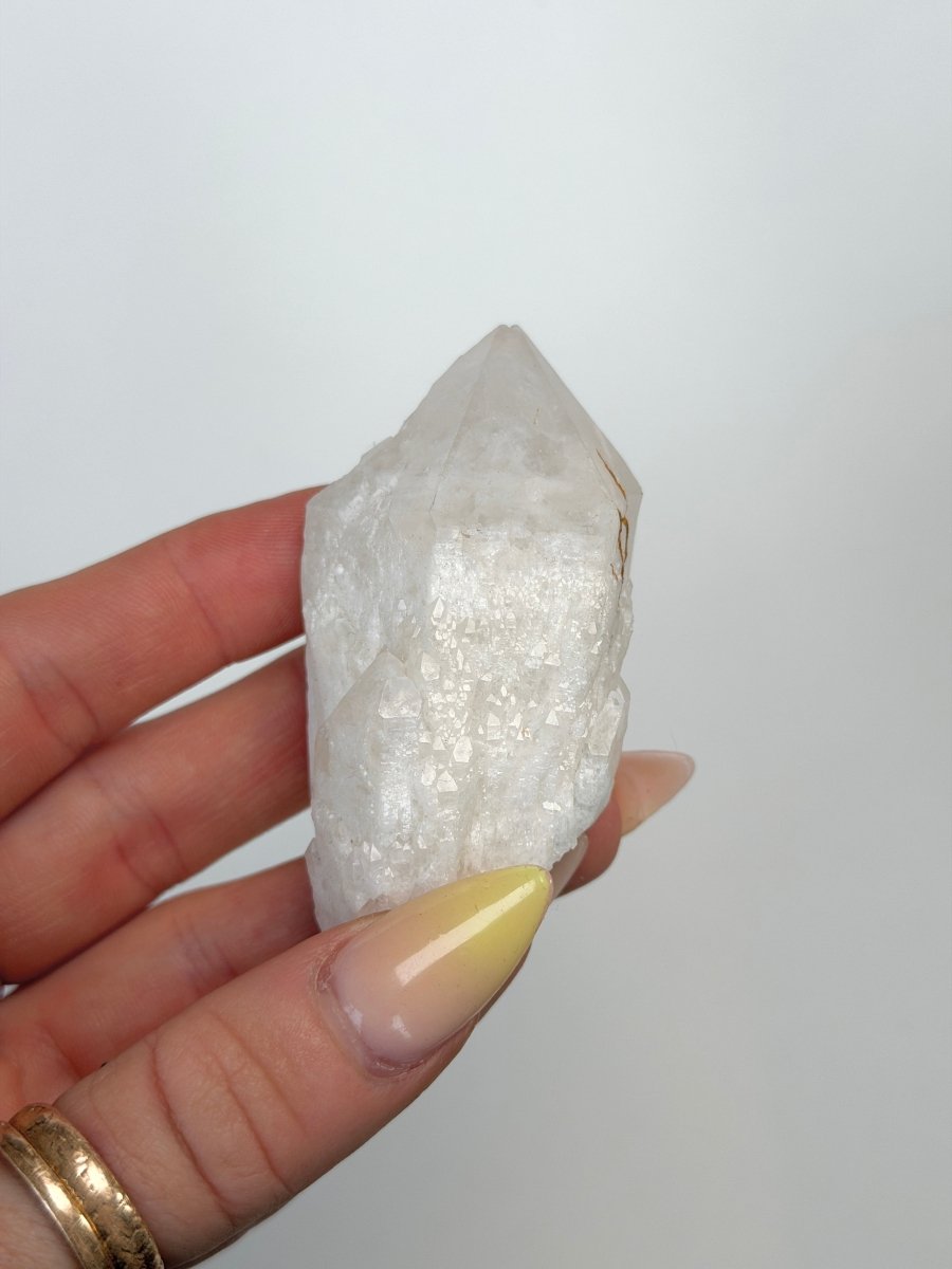 Elestial Clear Quartz Point, Madagascar Clear Quartz Madagascar - Haus of Moss + Moon