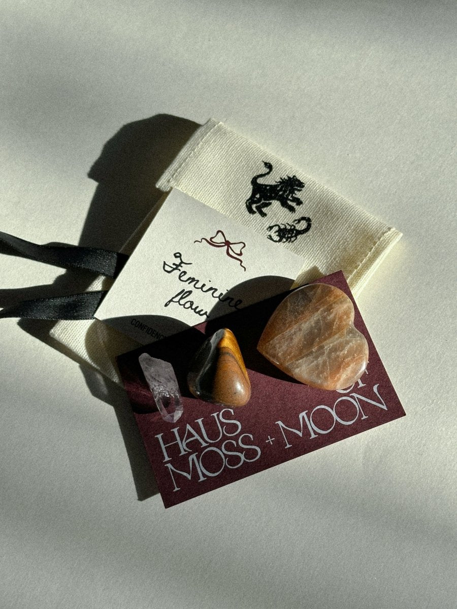 Feminine Flow Crystal Gift Set Gift SetsHaus of Moss + Moon - Haus of Moss + Moon
