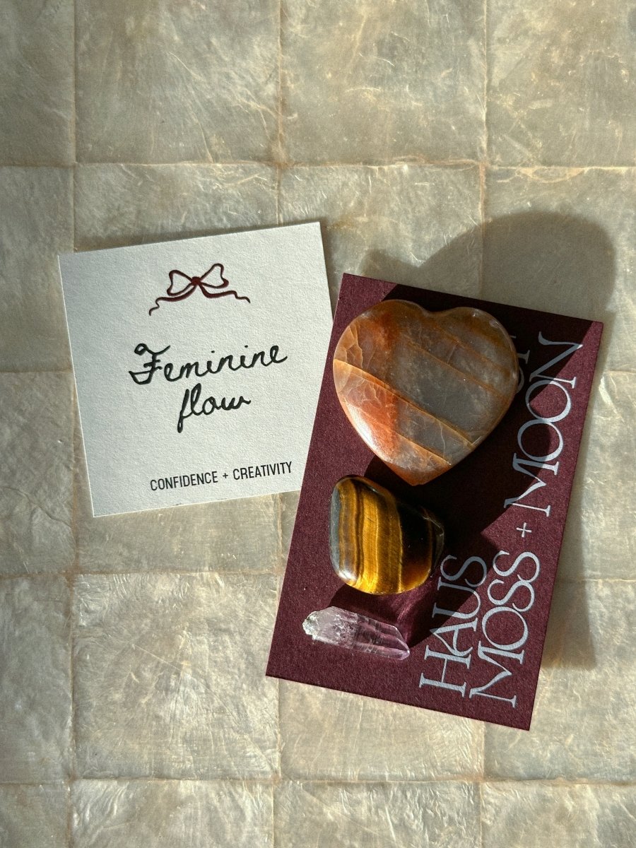 Feminine Flow Crystal Gift Set Gift SetsHaus of Moss + Moon - Haus of Moss + Moon