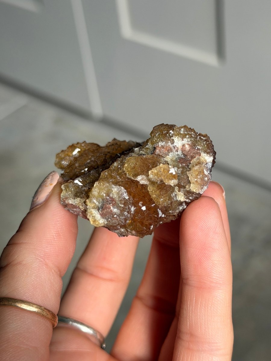 Fluorite Calcite, Mexico, D FluoriteMexico- Haus of Moss and Moon