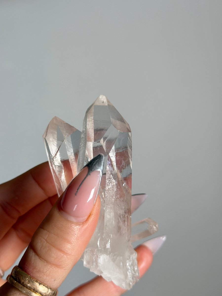 Future Time Link Clear Quartz Cluster, Madagascar, 90's Collection, M Clear QuartzMadagascar - Haus of Moss + Moon