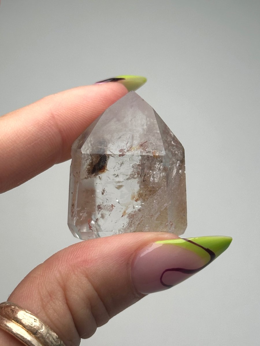 Hematite 'Lithium' Quartz Points, Bahia, Brazil, B Included QuartzBrazil - Haus of Moss + Moon