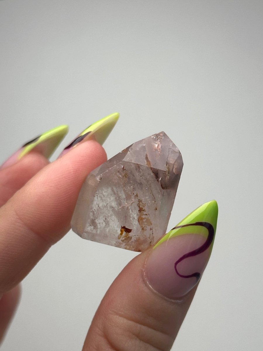 Hematite 'Lithium' Quartz Points, Bahia, Brazil, E Included QuartzBrazil - Haus of Moss + Moon