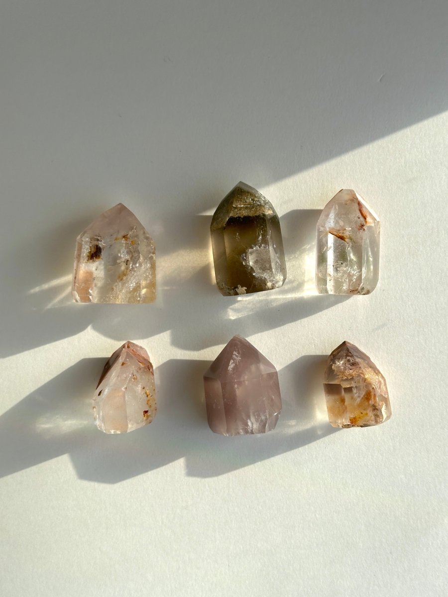 Hematite 'Lithium' Quartz Points, Bahia, Brazil, E Included QuartzBrazil - Haus of Moss + Moon