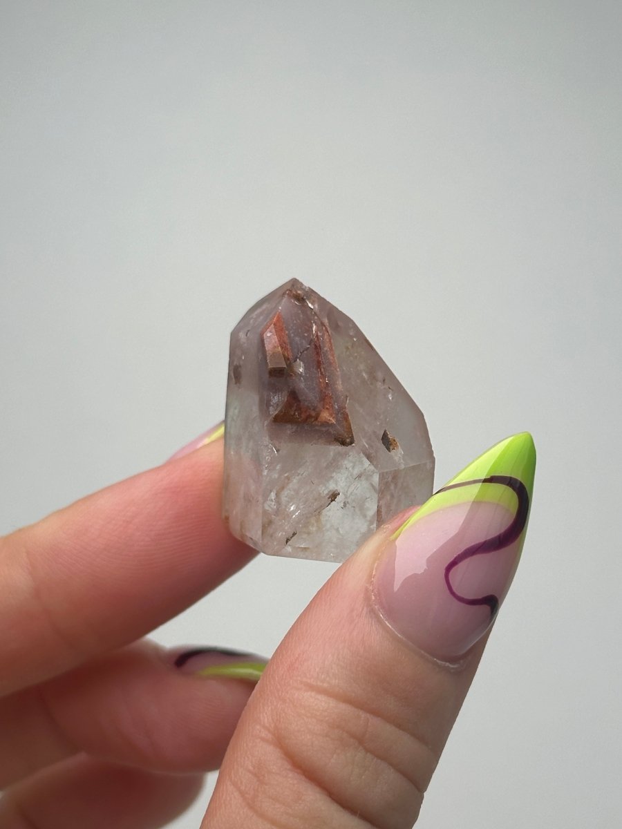 Hematite 'Lithium' Quartz Points, Bahia, Brazil, E Included QuartzBrazil - Haus of Moss + Moon