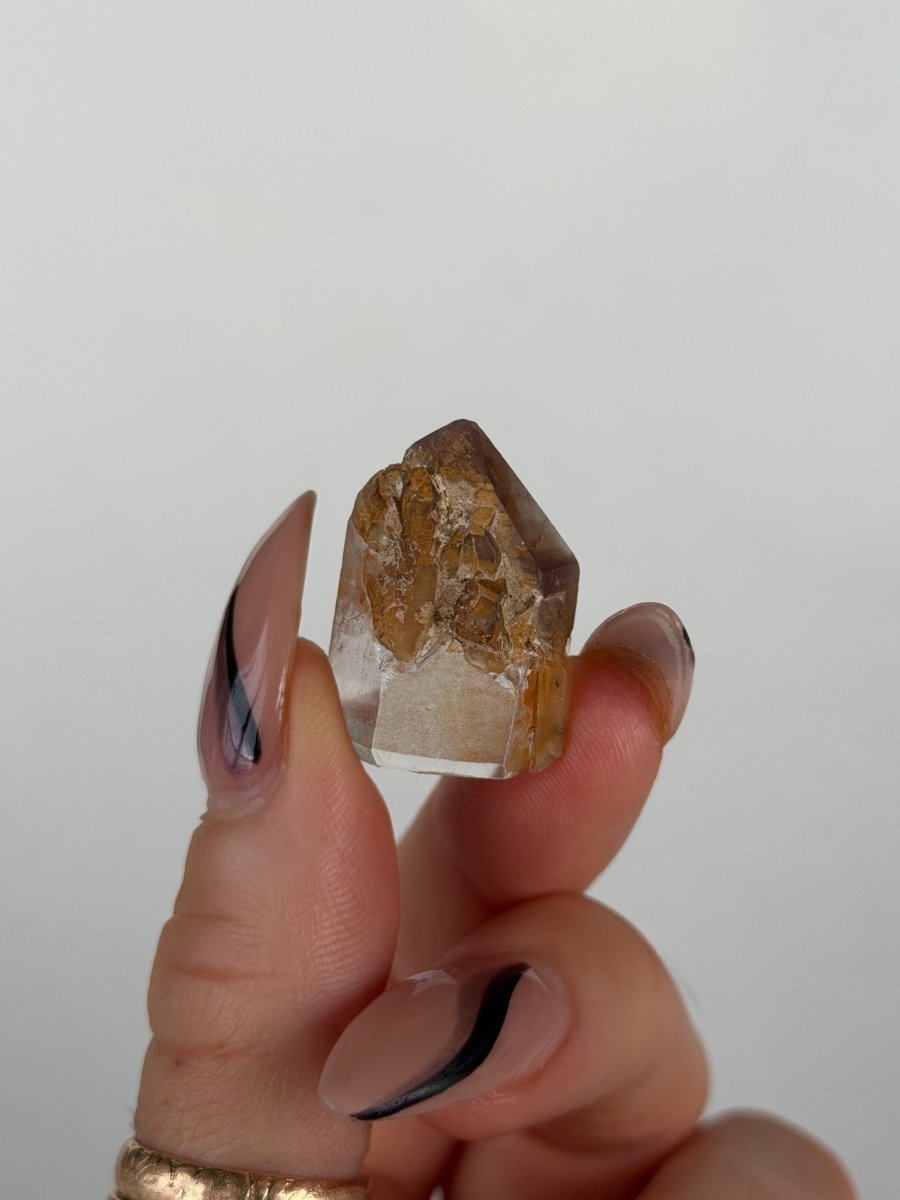 Hematite 'Lithium' Quartz Points, Bahia, Brazil, G Included QuartzBrazil - Haus of Moss + Moon