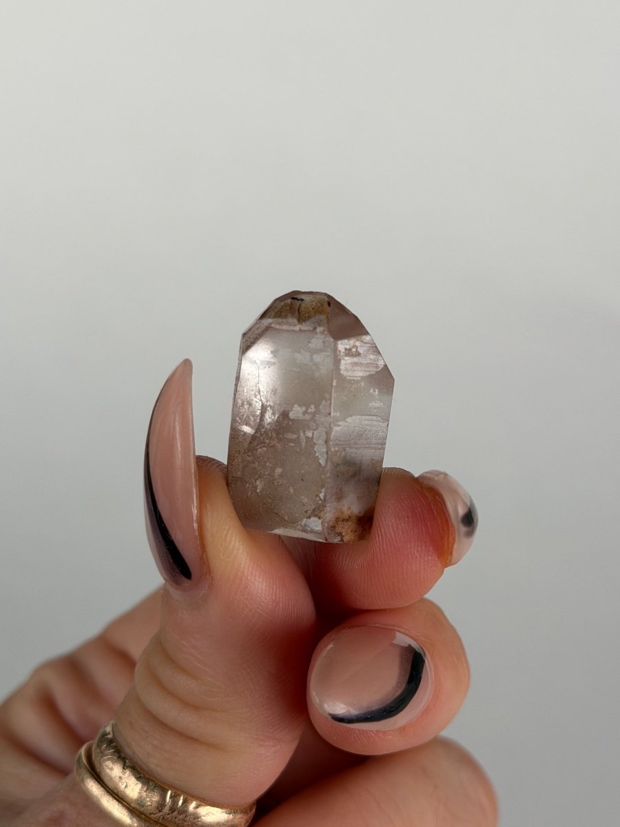 Hematite 'Lithium' Quartz Points, Bahia, Brazil, H Included QuartzBrazil - Haus of Moss + Moon