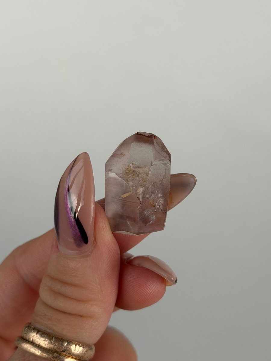 Hematite 'Lithium' Quartz Points, Bahia, Brazil, H Included QuartzBrazil - Haus of Moss + Moon