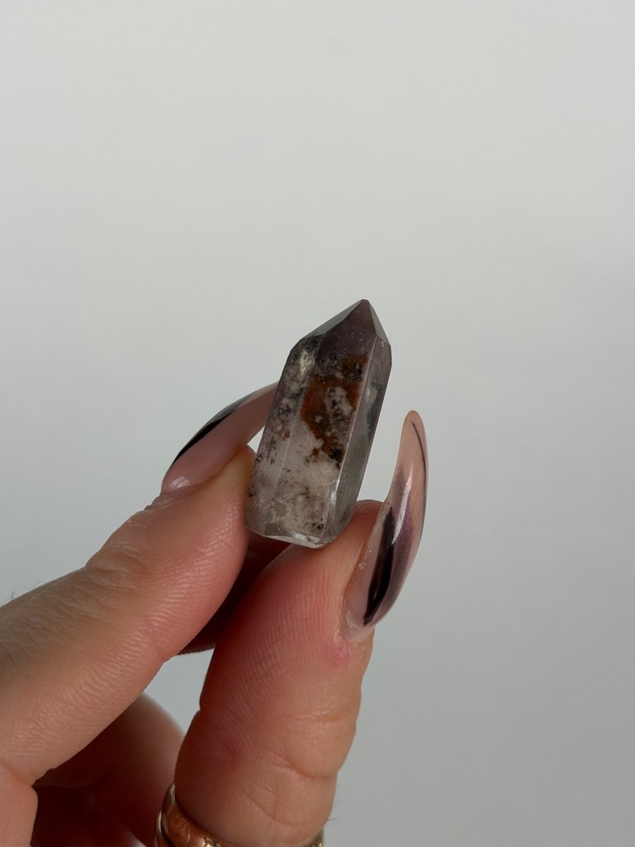 Hematite 'Lithium' Quartz Points, Bahia, Brazil, I Included QuartzBrazil - Haus of Moss + Moon