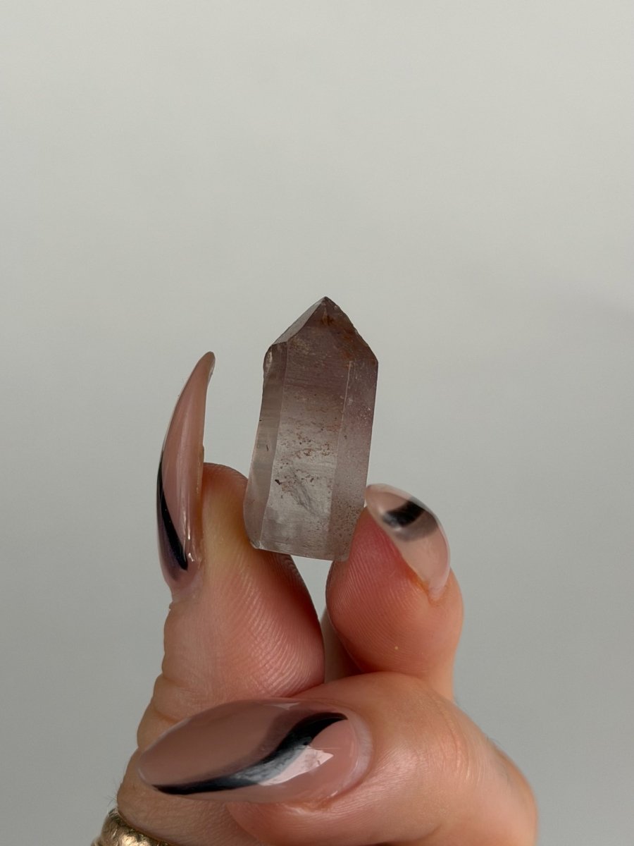 Hematite 'Lithium' Quartz Points, Bahia, Brazil, J Included QuartzBrazil - Haus of Moss + Moon