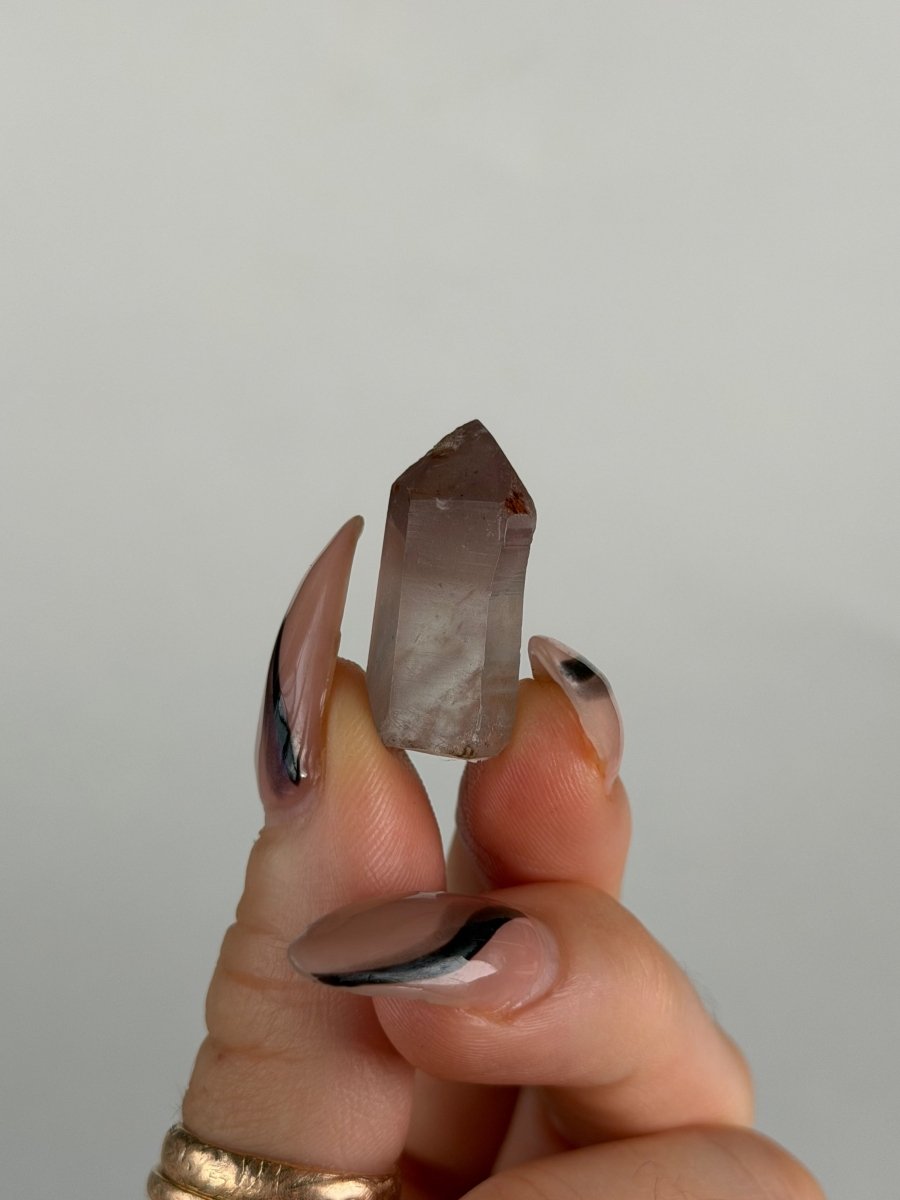 Hematite 'Lithium' Quartz Points, Bahia, Brazil, J Included QuartzBrazil - Haus of Moss + Moon