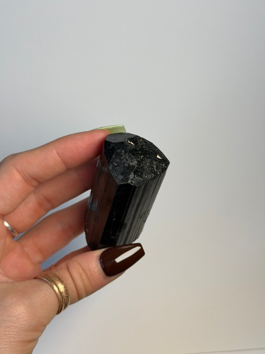 Large Black Tourmaline, Madagascar Tourmaline Madagascar - Haus of Moss + Moon