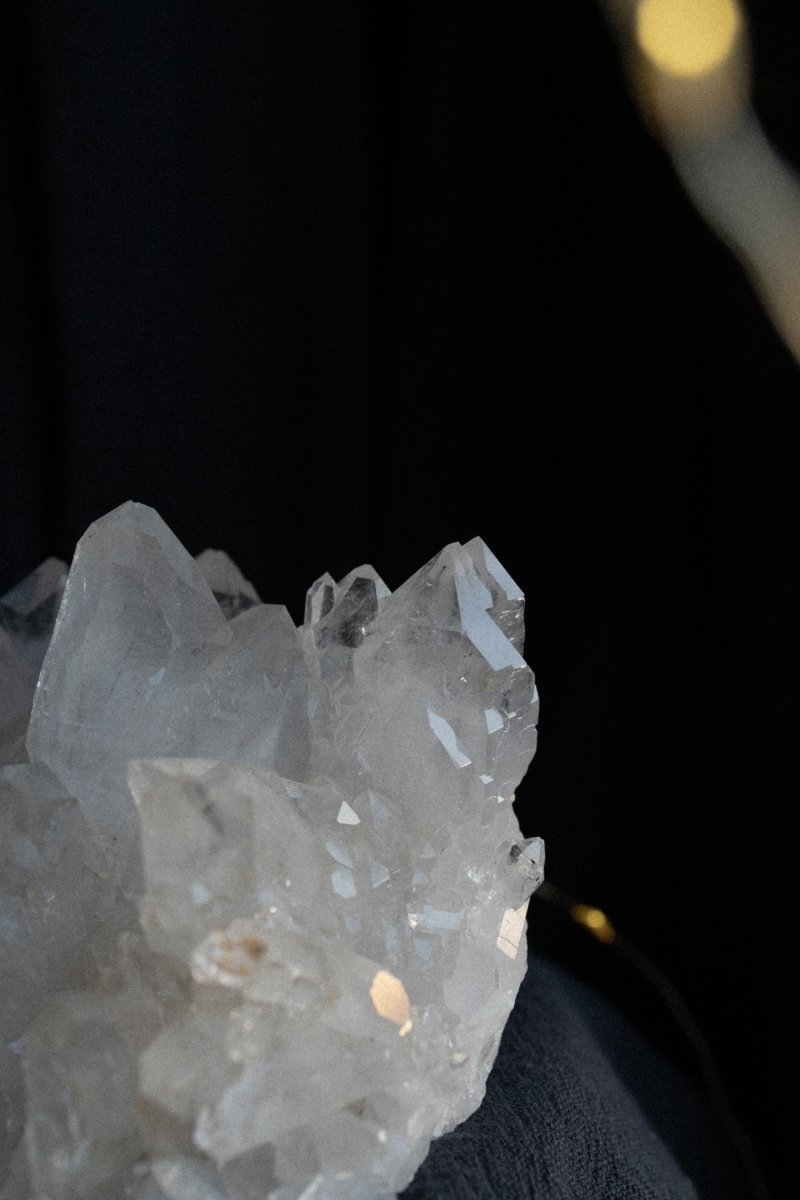Large Clear Quartz Cluster, Diamantina, A Clear QuartzBrazil - Haus of Moss + Moon